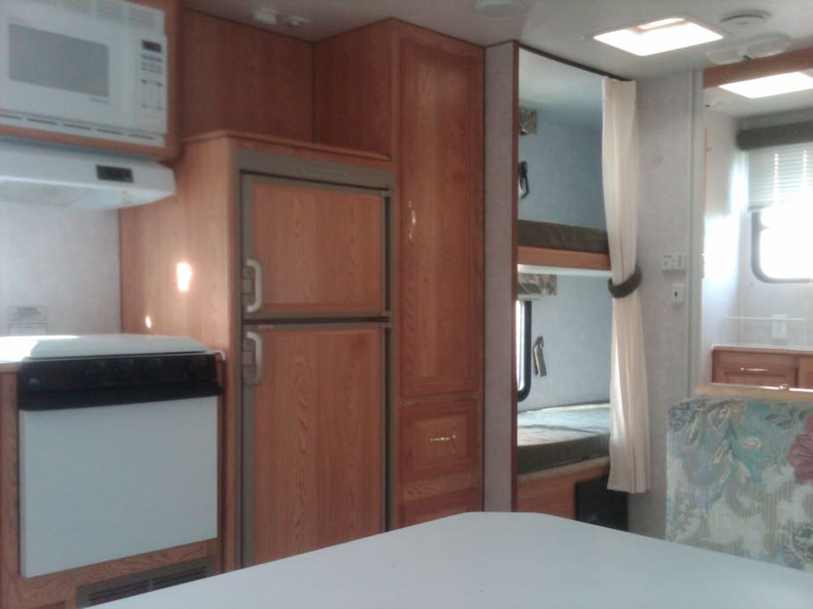 Kitchen and bunks