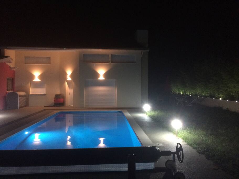 Eclairage de nuit de la maison
