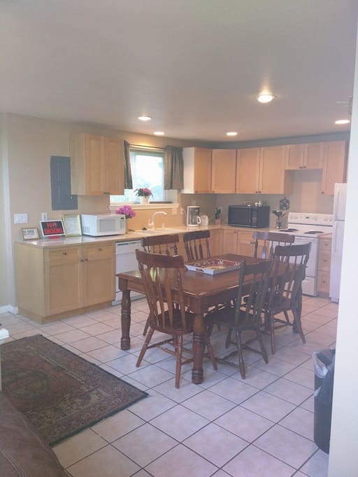 kitchen and dining table