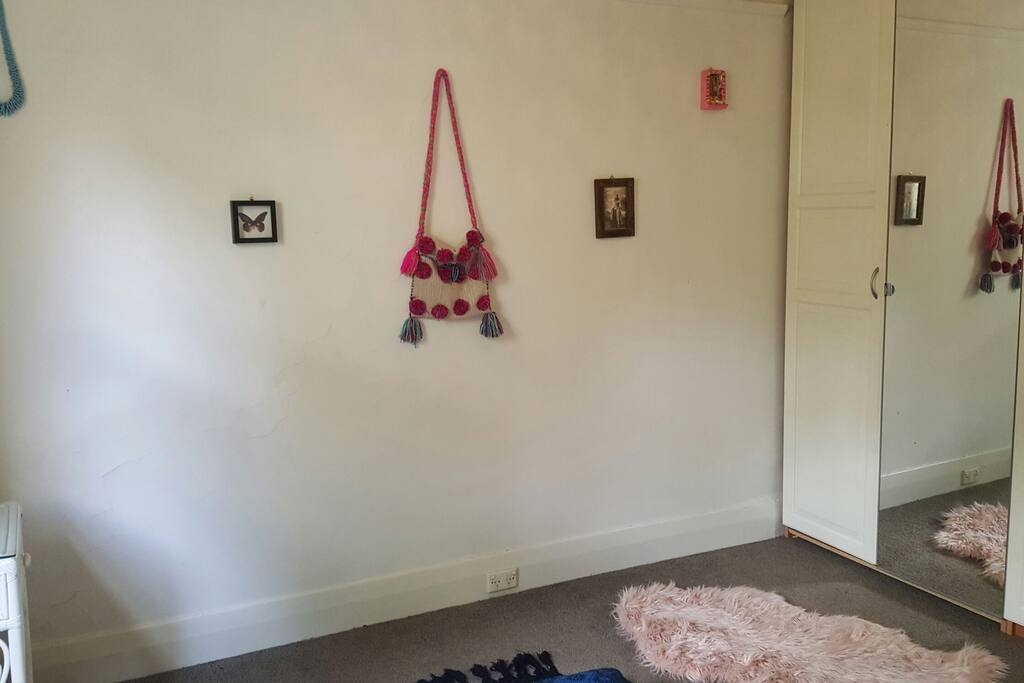 A large wardrobe space