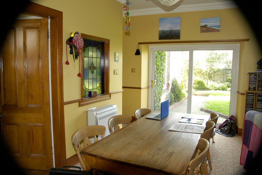 Spacious kitchen/dining area