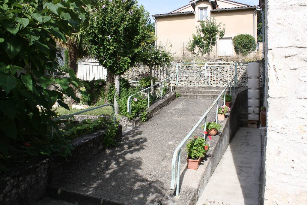 Gate to enter garden and house