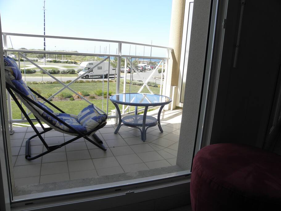 la mer vue du balcon