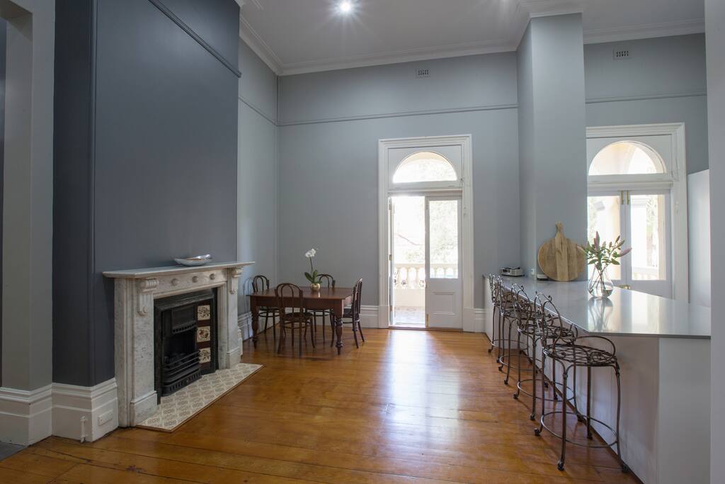 Kitchen / Dining opens to balcony