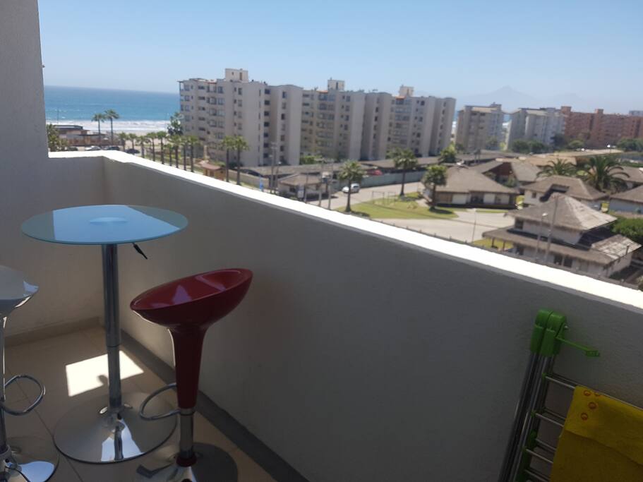 Terraza con vista al mar