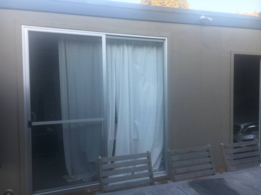 Private, secure entrance separate to the house