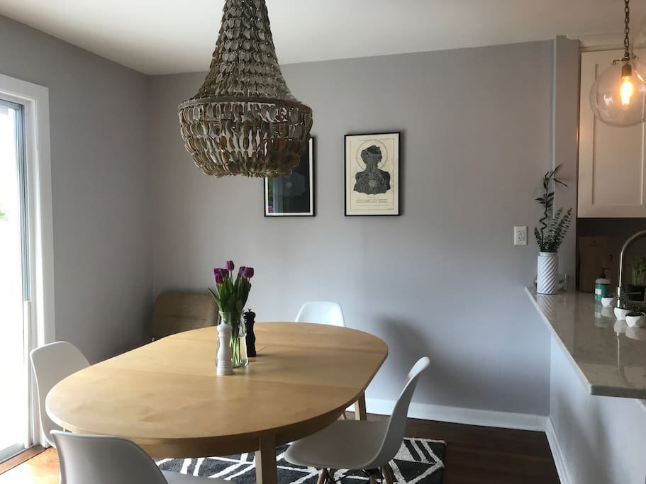 sunny dining area