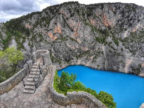 Imotski near the sea. Blauer See 2 min.
