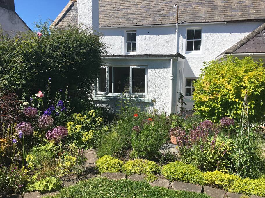 View of the back of the house from the garden.