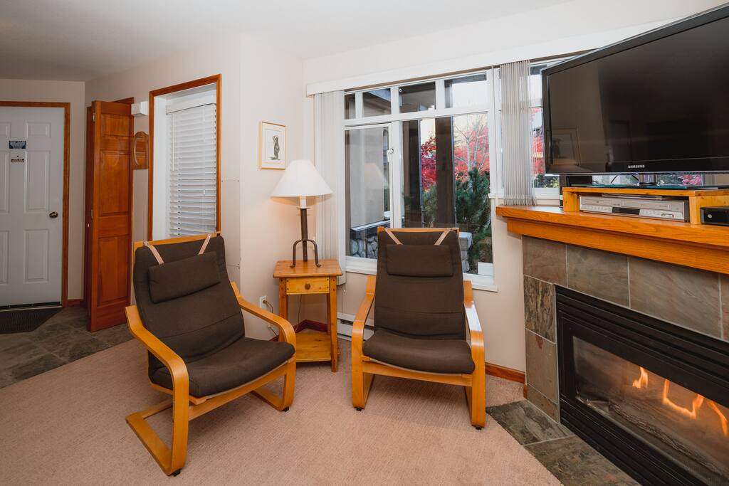 Cozy living room that fits 5 comfortably