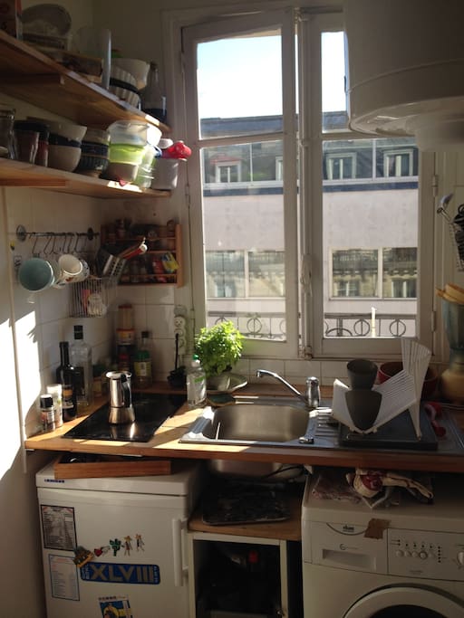cuisine : frigo, machine à laver