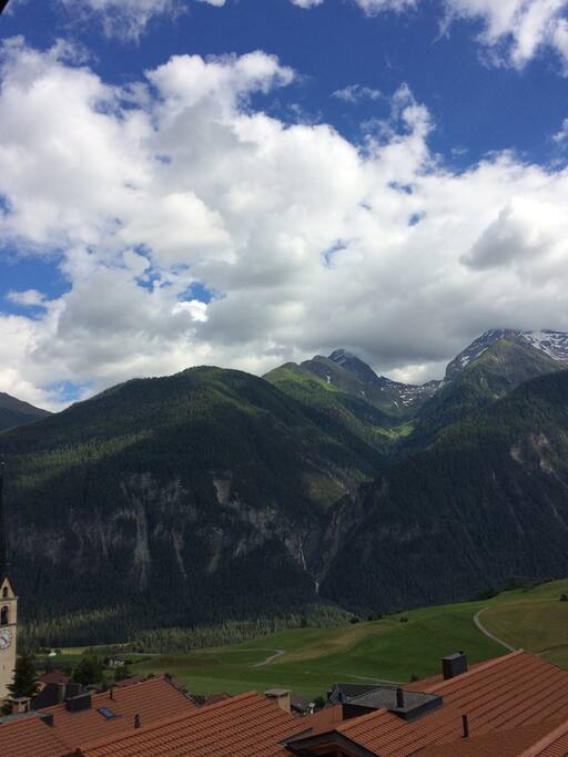 Aussicht vom Balkon