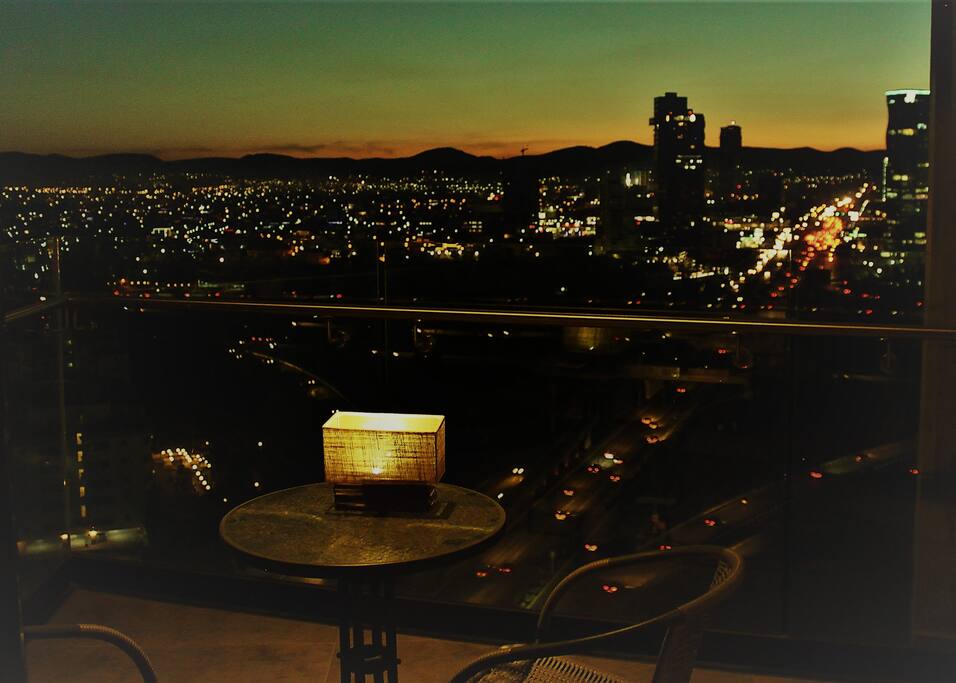 Atardecer en la terraza