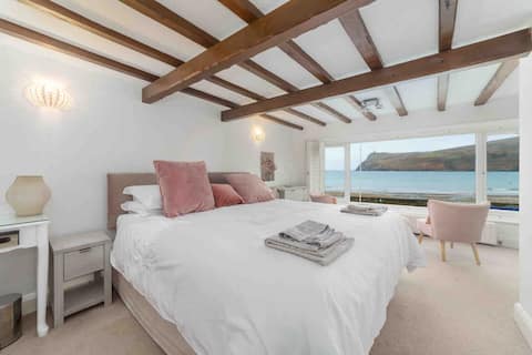 Beach front luxury with sea views and garden