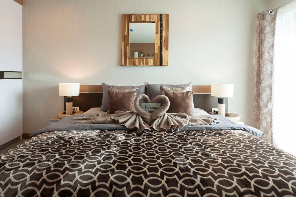 King Size bed and comfortable.