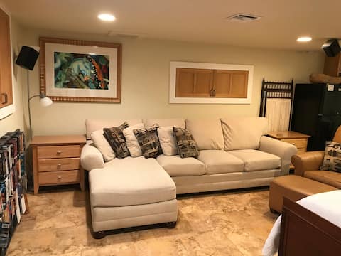 Top Airbnb: Basement Studio Apartment in Historical Downtown in Lake Eola Heights