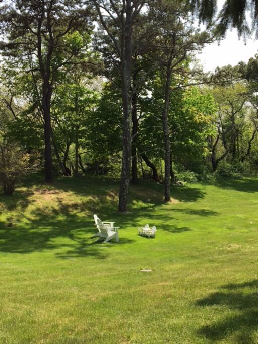 Relax and stay a while in the back garden