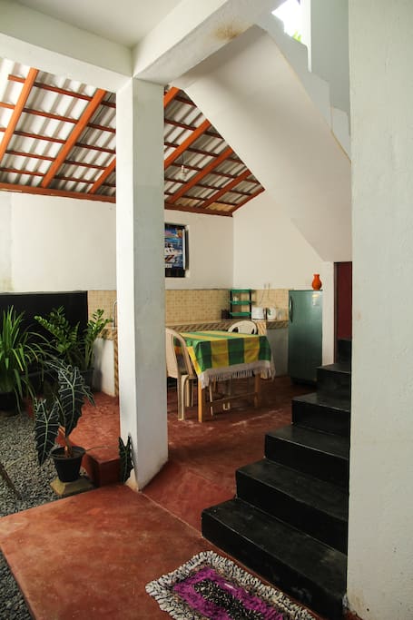 Small kitchen for the guests
