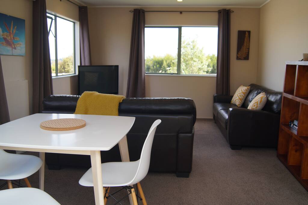 Your lounge and dining space.