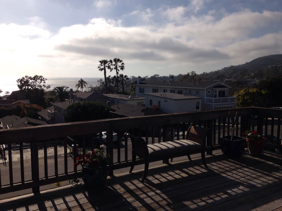 Amazing sunset views over Catalina Island from the front deck