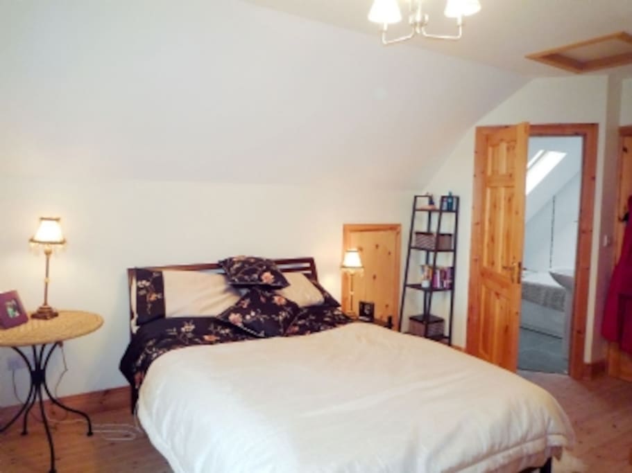 Master bedroom upstairs with en suite