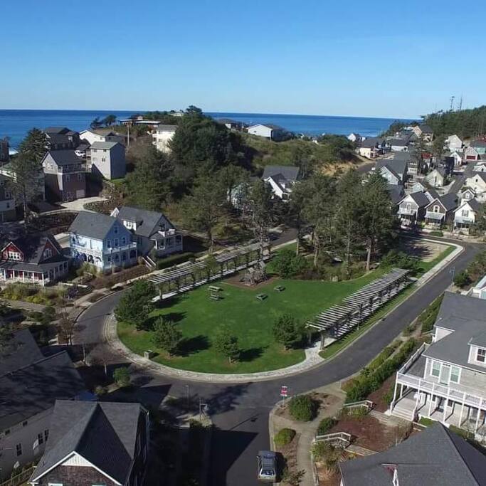 Arial View of Olivia Beach, our Home is at the Bottom Left Corner of the Park