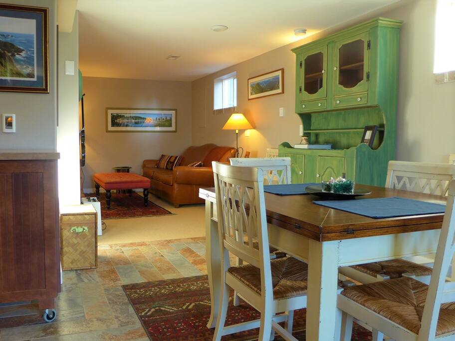 From your private front-door entrance, this basement suite has all the amenities you need.