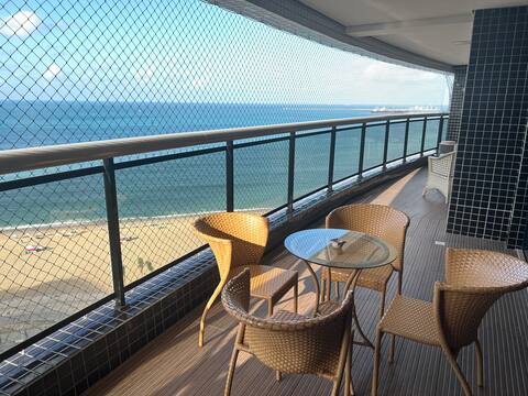 1602P - Beautiful Luxury Apt 3 Qtos Frente Mar.