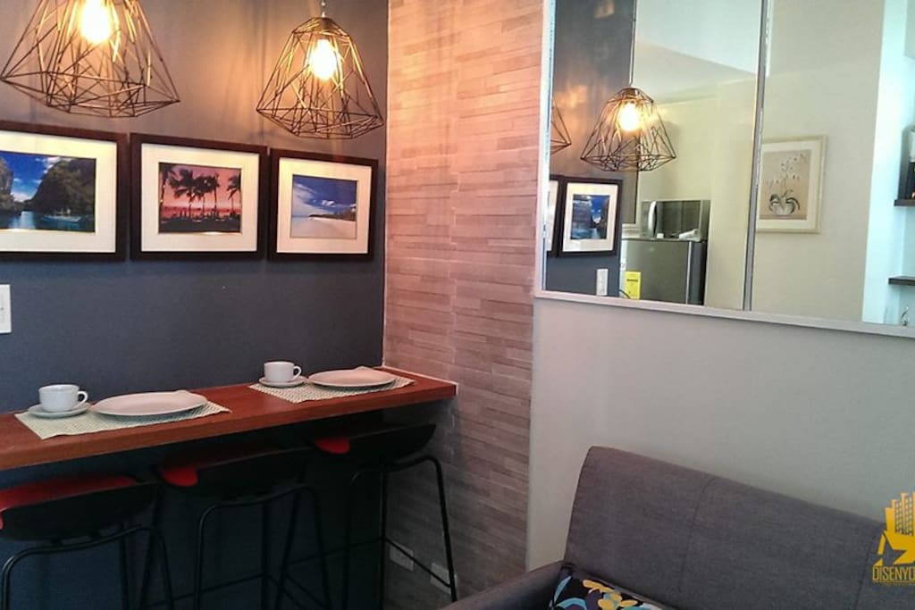 Cozy fully furnished 1 bedroom with balcony.