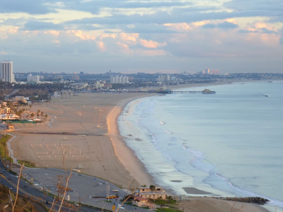 View down coast to Santa Monica