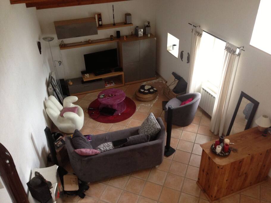 vue salon de l'etage