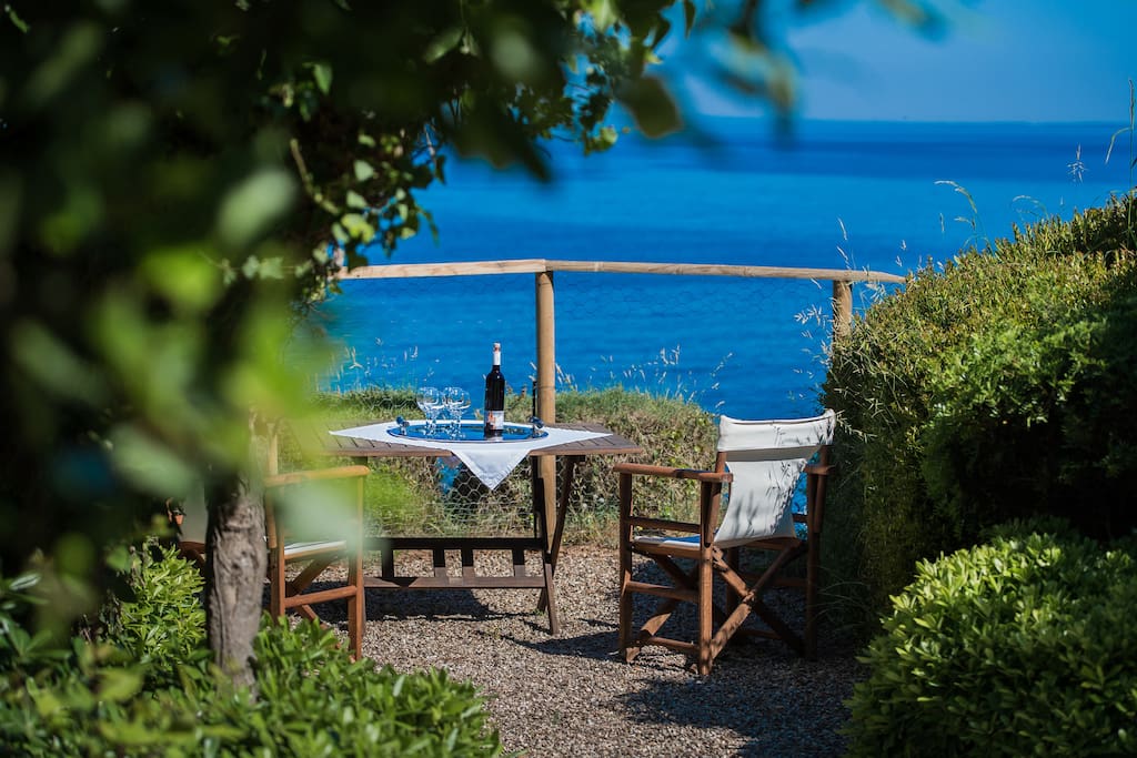 garden with view of the Ionian Sea