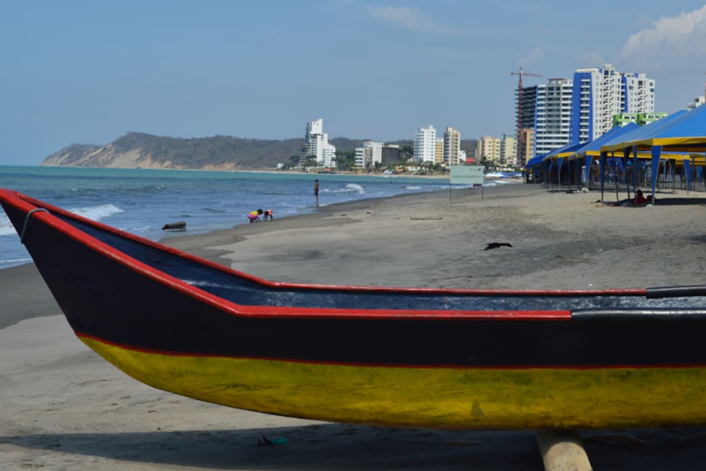 Panorámica de la playa.