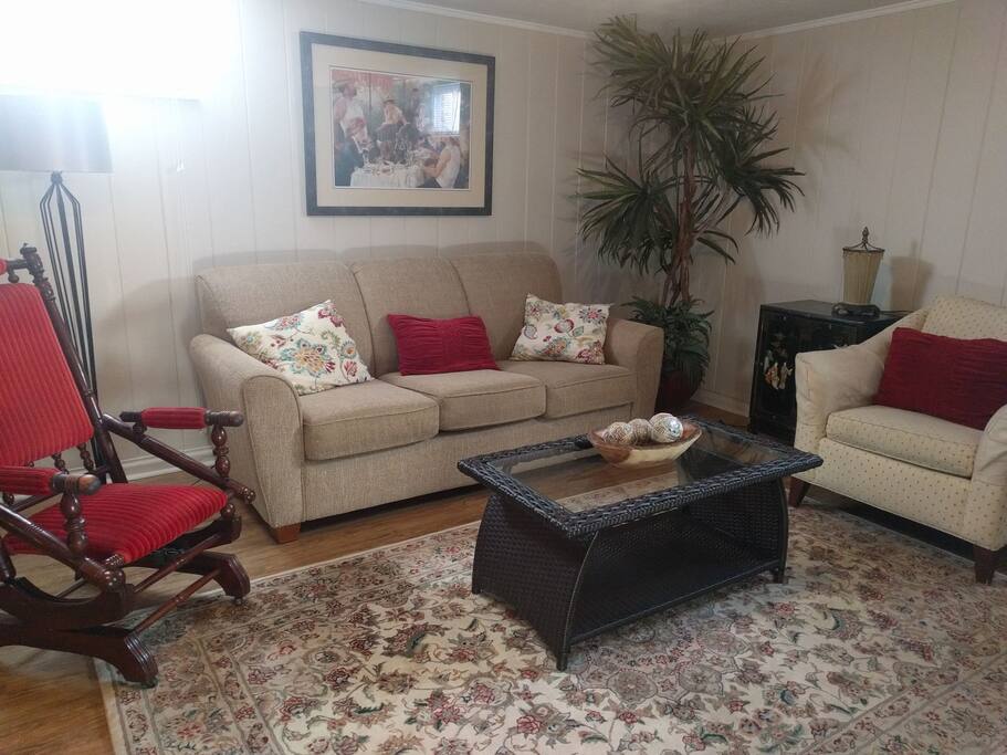Living space showing (sofa bed)