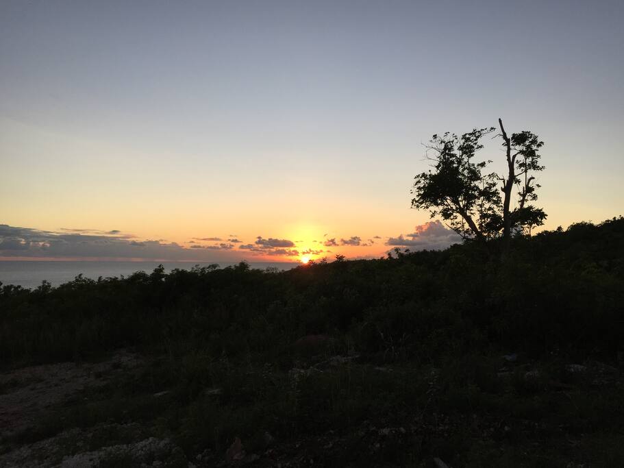 Couché du soleil côté Caraïbes