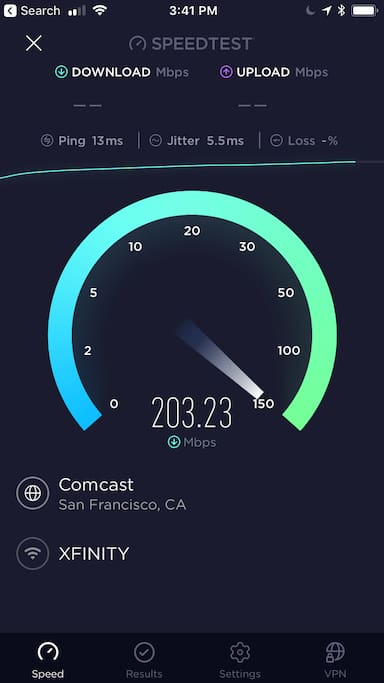 super fast wifi available per request