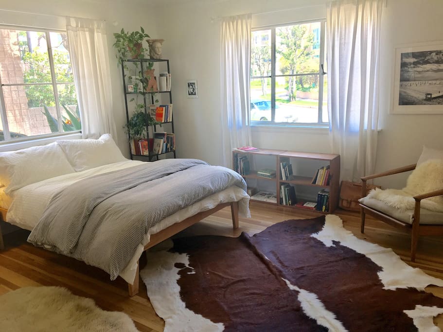 The the bright main room/living space