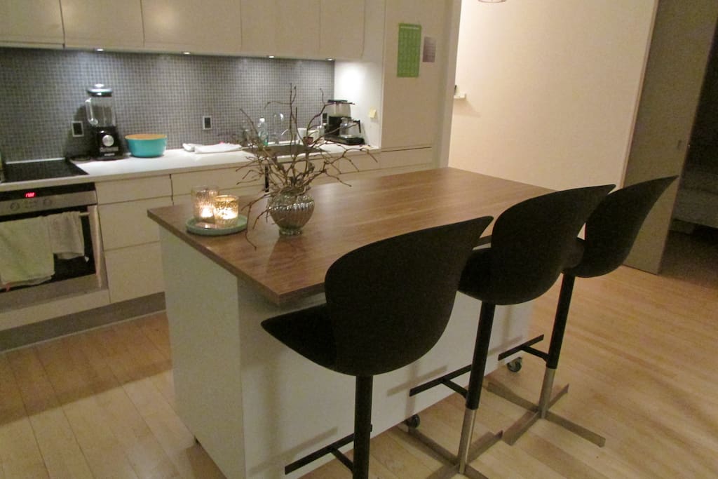 The kitchen.