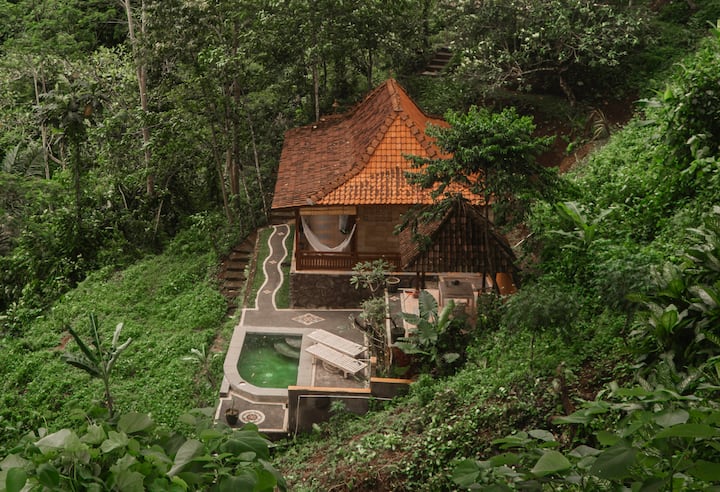 Eco Jungle Joglo With Waterfall View Ubud - Bali