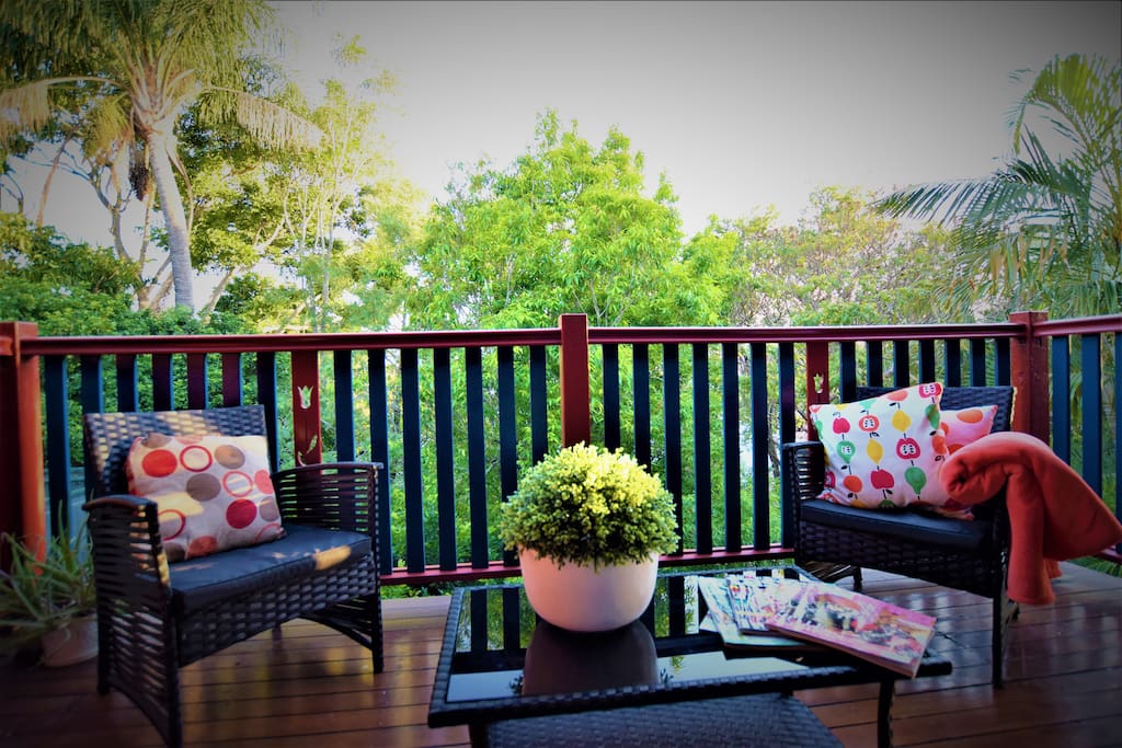 Enjoy the lovely sun filled patio