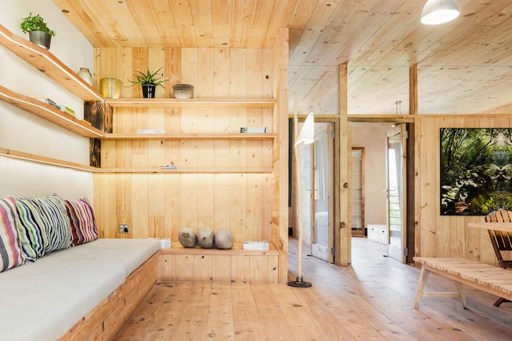 Eco-conscious Hemp House with City and Mountain Views