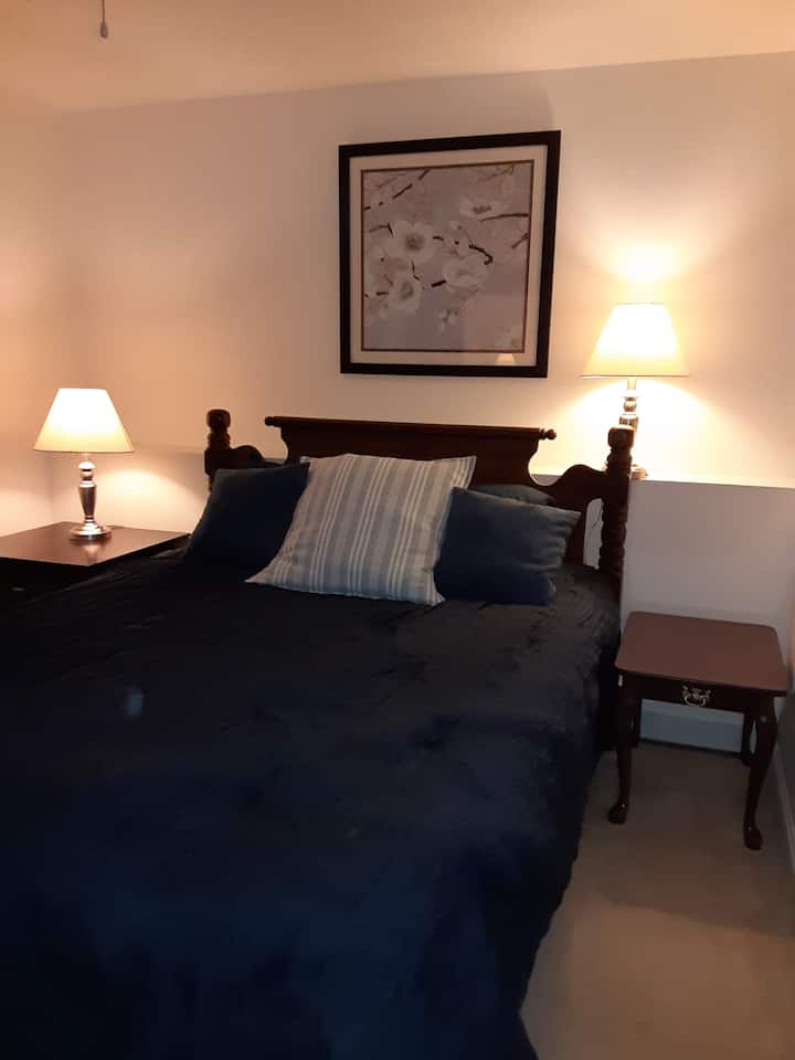 Bedroom 1 is a Queen Bed.  Room includes walk-in closet and bureau