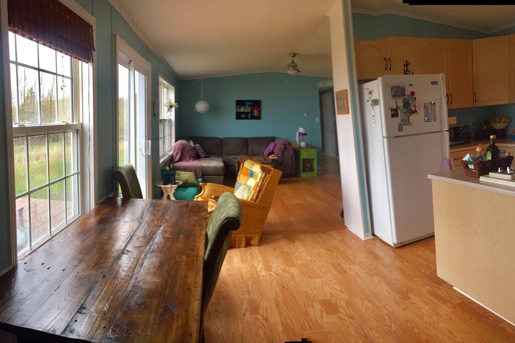 From the front door