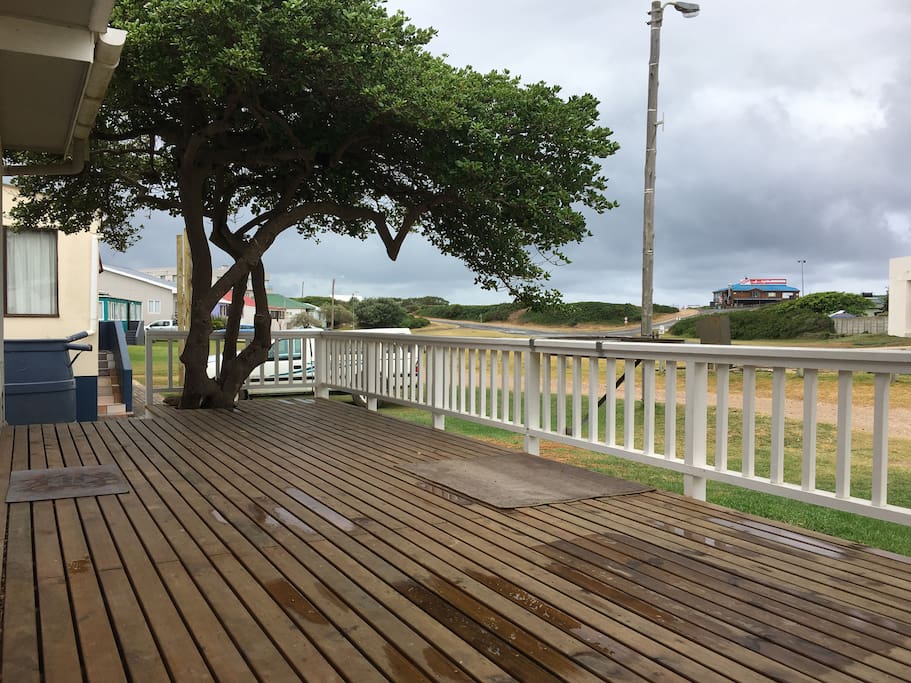 Deck at house entrance