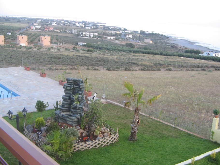 Garden and fountain view