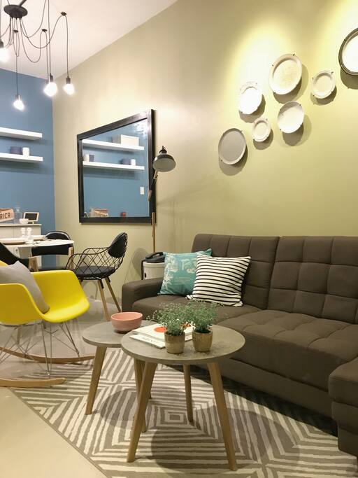 Have a comfortable area for relaxation while you watch your favorite show.