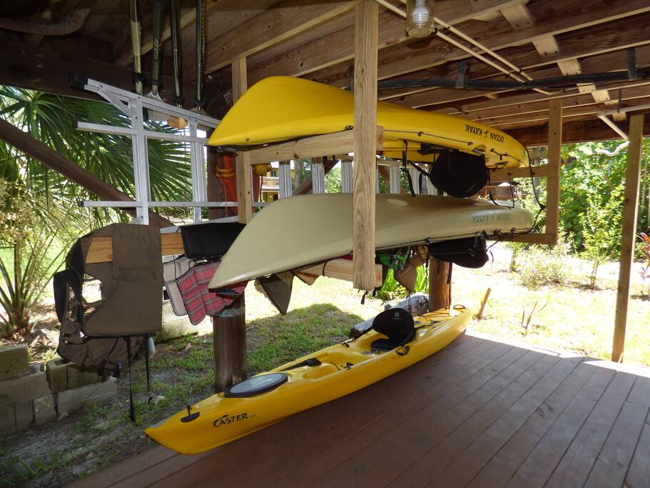 Complimentary kayaks