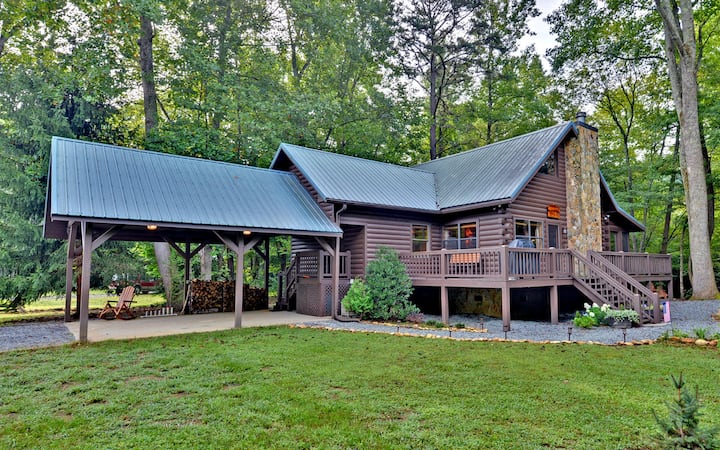 Waterfront Cabin: Trout Run Cabin - Georgia, GA
