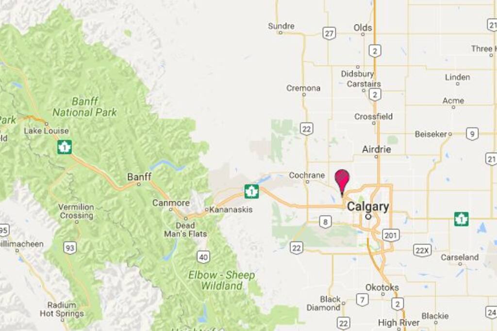 Well located to public transport and ring road access. Easy access to the Trans Canada highway and Rockies
