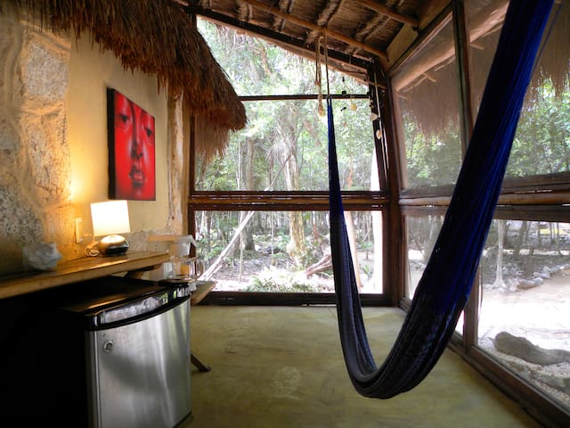 organic yoga ecolodge in the jungle